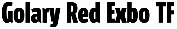 Golary Red Exbo TF Font