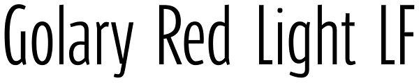 Golary Red Light LF Font