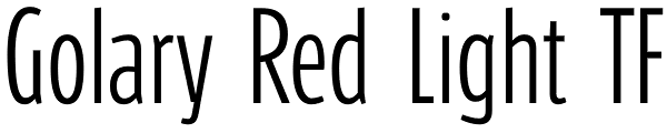 Golary Red Light TF Font