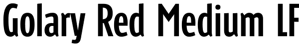 Golary Red Medium LF Font