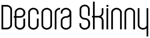 Decora Skinny Font