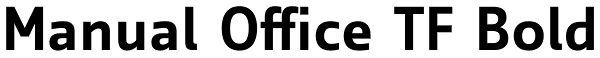 Manual Office TF Bold Font