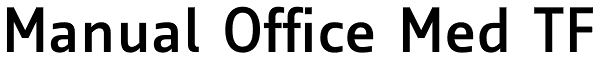 Manual Office Med TF Font