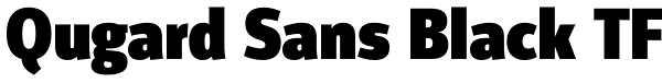 Qugard Sans Black TF Font