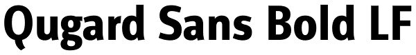 Qugard Sans Bold LF Font