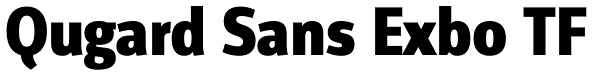 Qugard Sans Exbo TF Font