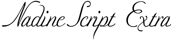 Nadine Script Extra Font