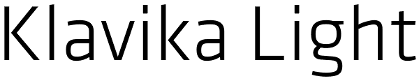 Klavika Light Font