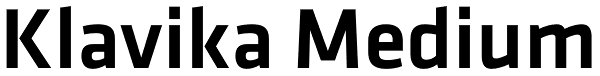 Klavika Medium Font