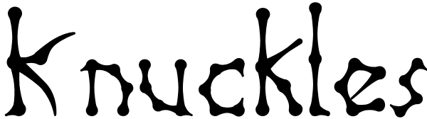 Knuckles Font