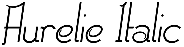 Aurelie Italic Font