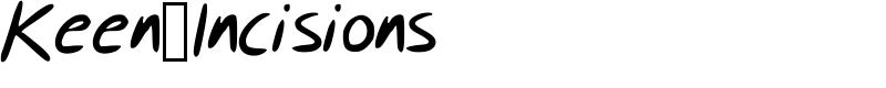 Keen_Incisions Font