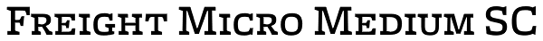 Freight Micro Medium SC Font