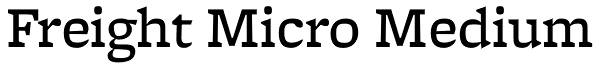 Freight Micro Medium Font
