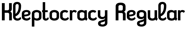 Kleptocracy Regular Font