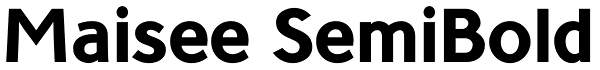 Maisee SemiBold Font