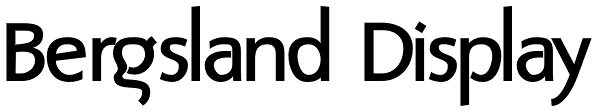 Bergsland Display Font