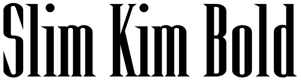 Slim Kim Bold Font