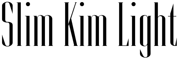 Slim Kim Light Font