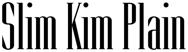 Slim Kim Plain Font