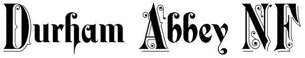 Durham Abbey NF Font