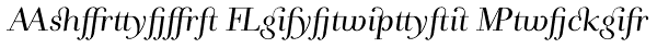 Andrade Ligatures Italic Font