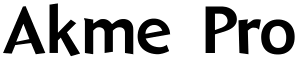 Akme Pro Font