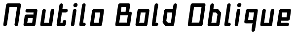 Nautilo Bold Oblique Font