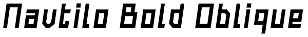 Navtilo Bold Oblique Font