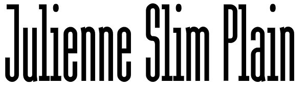 Julienne Slim Plain Font