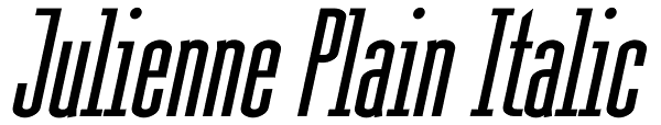 Julienne Plain Italic Font