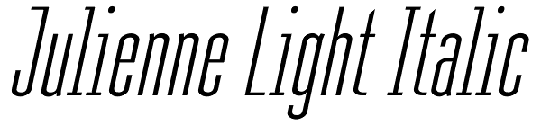 Julienne Light Italic Font