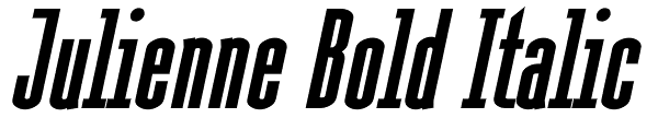 Julienne Bold Italic Font