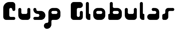 Cusp Globular Font