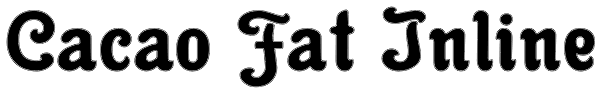 Cacao Fat Inline Font