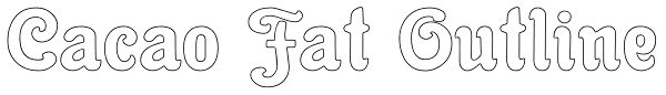 Cacao Fat Outline Font