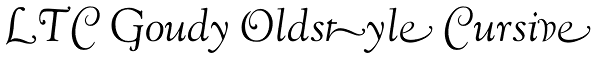 LTC Goudy Oldstyle Cursive Font