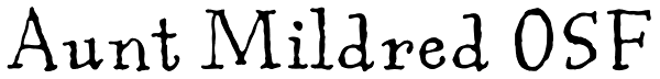 Aunt Mildred OSF Font