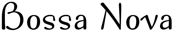 Bossa Nova Font