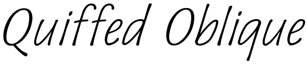 Quiffed Oblique Font