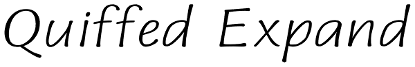 Quiffed Expand Font