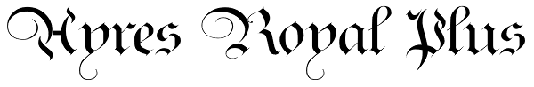 Ayres Royal Plus Font