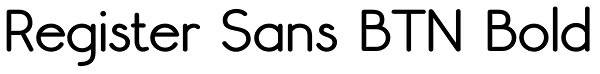 Register Sans BTN Bold Font