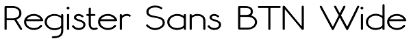 Register Sans BTN Wide Font