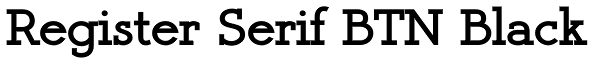 Register Serif BTN Black Font