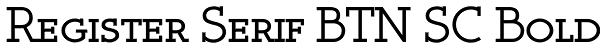 Register Serif BTN SC Bold Font