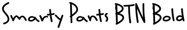 Smarty Pants BTN Bold Font