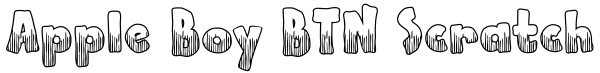Apple Boy BTN Scratch Font