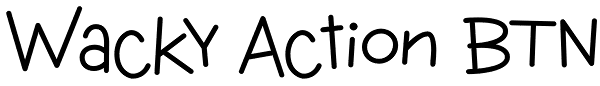 Wacky Action BTN Font