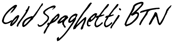 Cold Spaghetti BTN Font